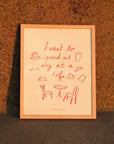 "Café All Day" Art Print