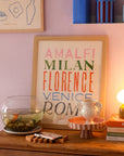 Italian Cities Art Print