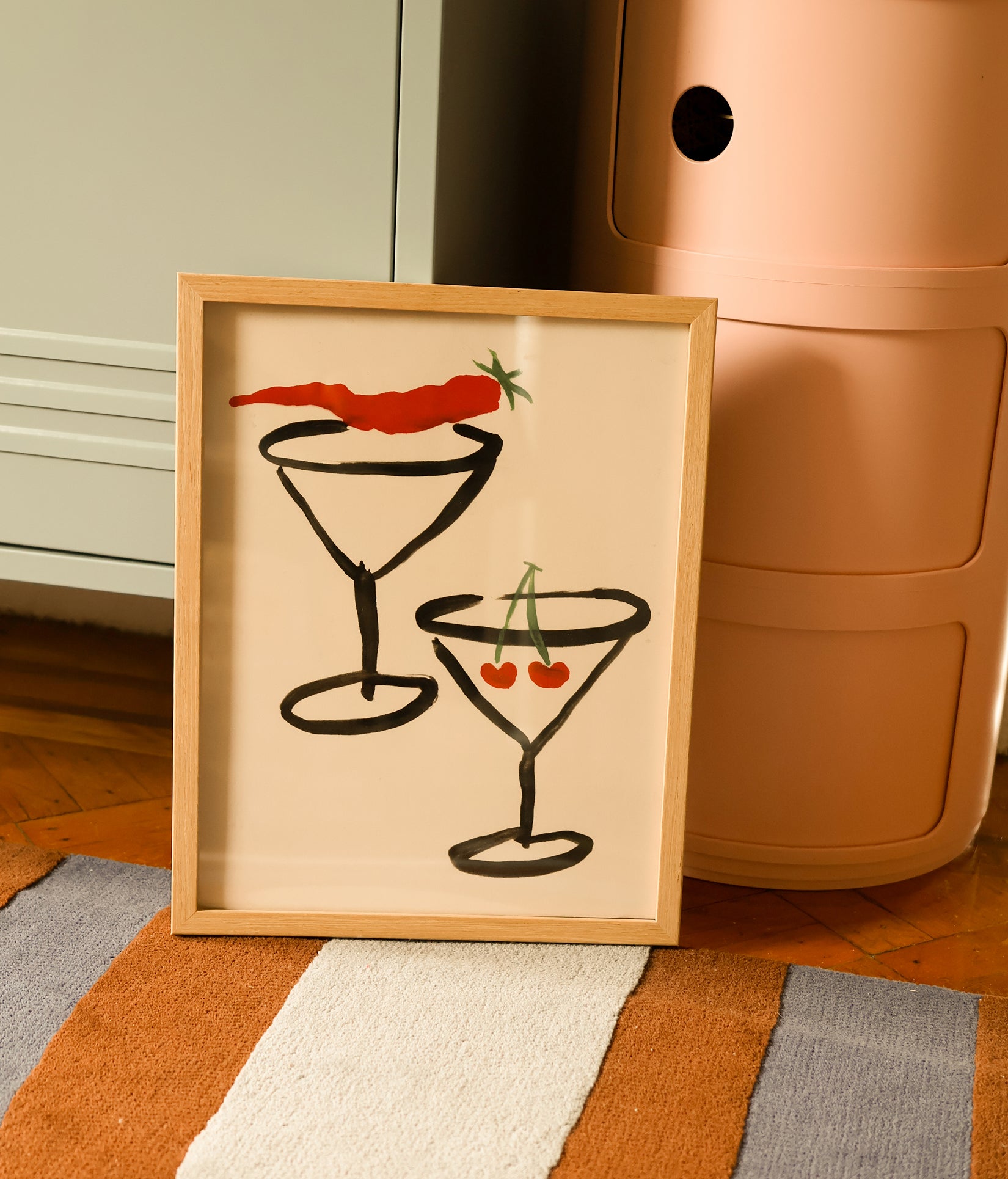 Chili Cherry Martini Art Print