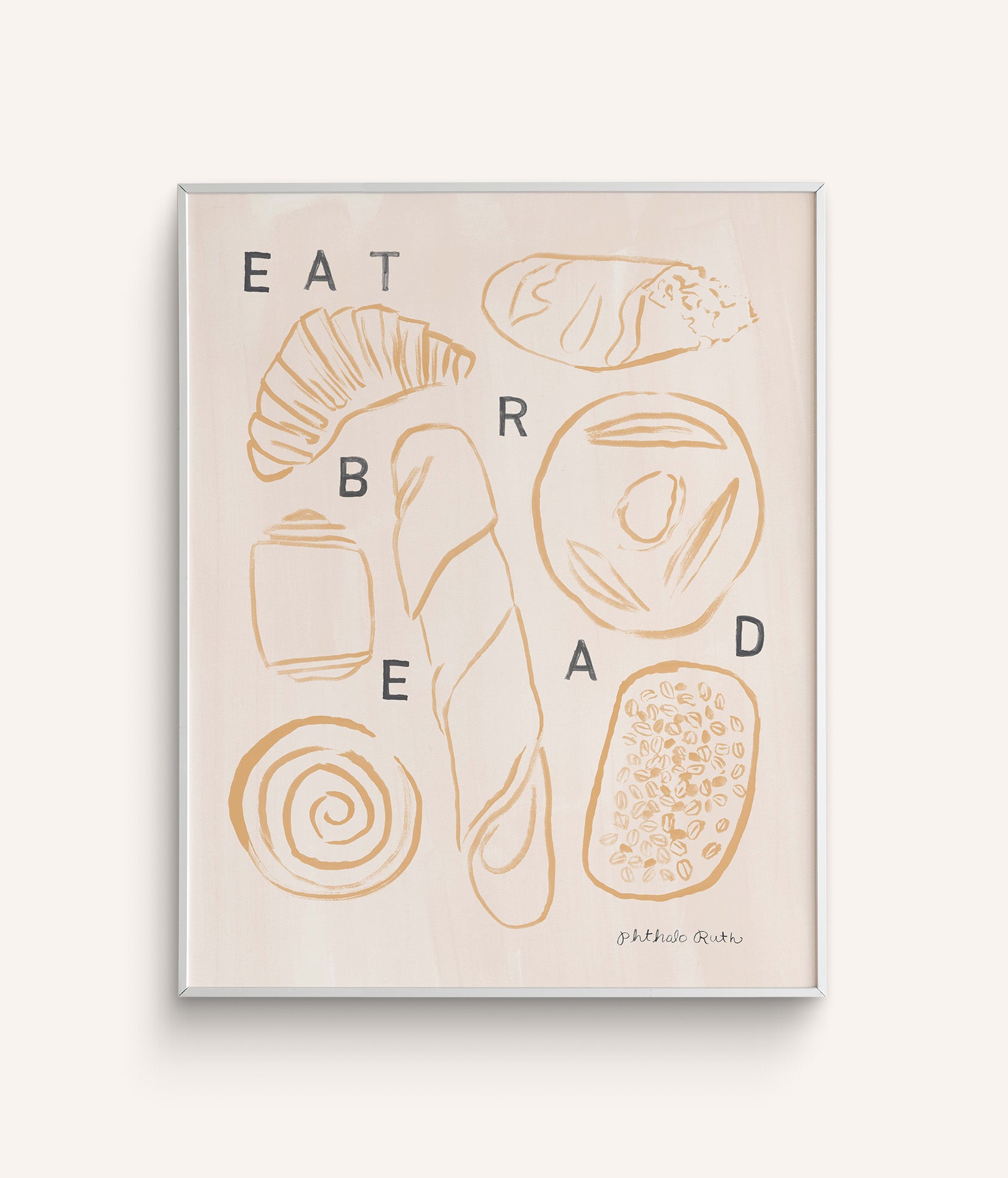 LOST WINE LOST BREAD グラフィック 切り絵 90×60cm