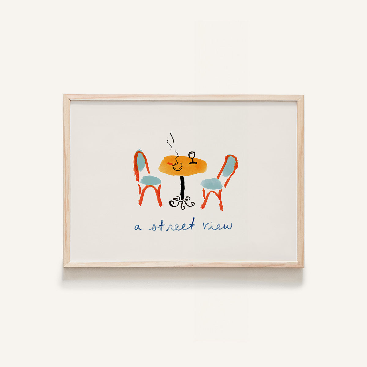 "A Street View” Mini Art Print