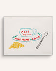Cafe Cup Personalized Art Print