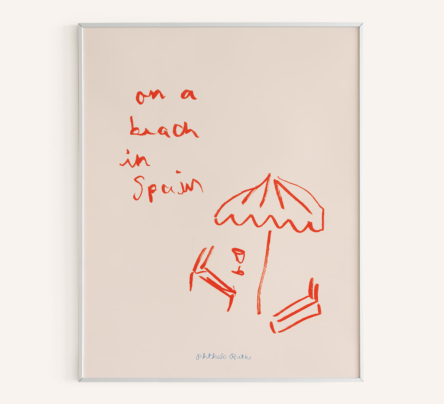 "La Playa" Art Print