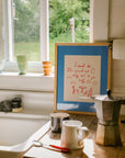 "Café All Day" Art Print