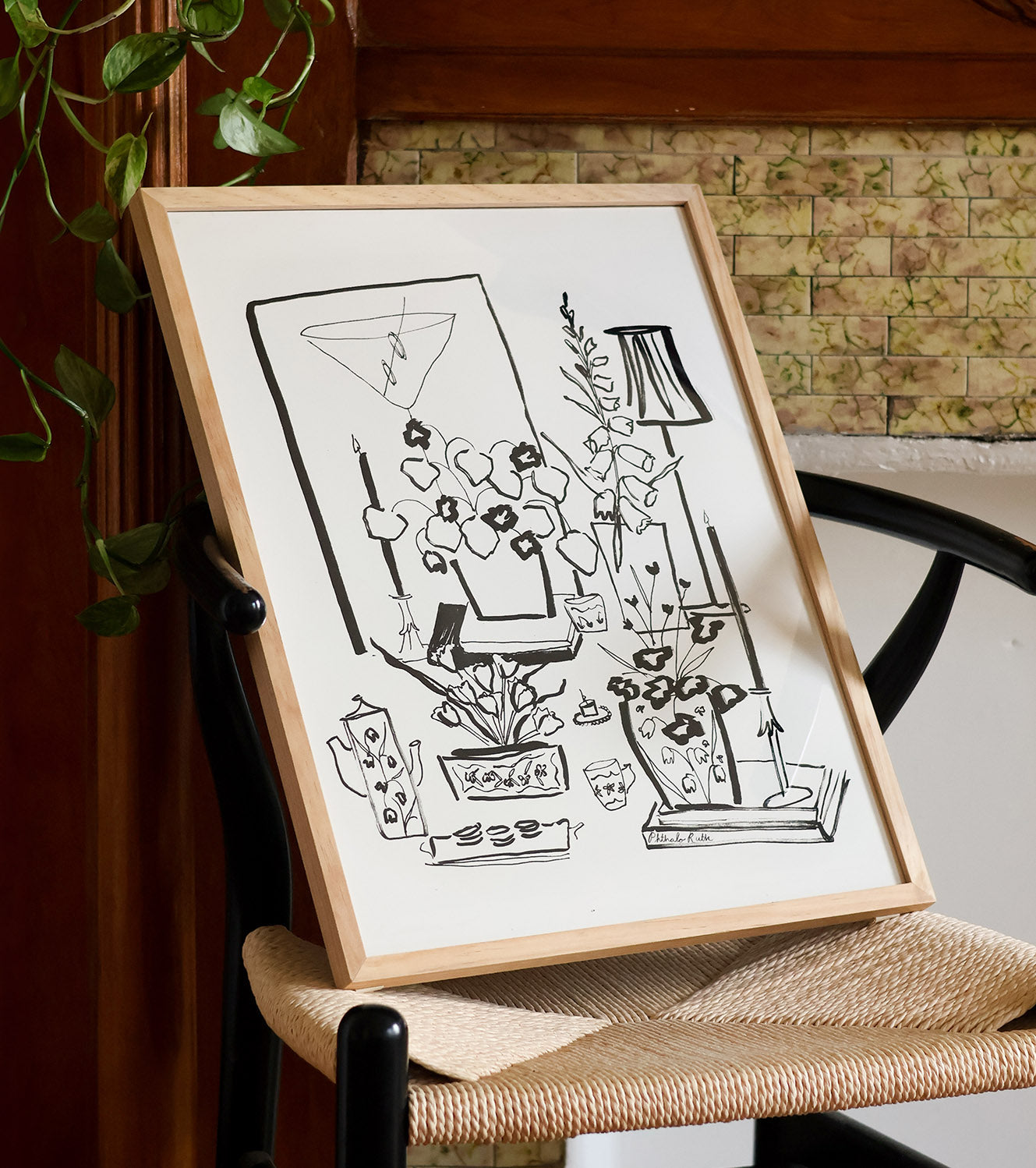Tea First Art Print