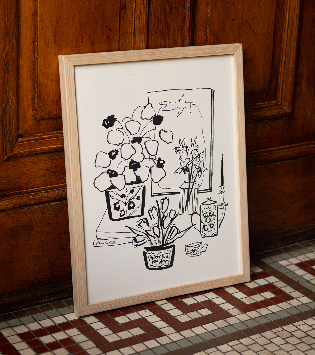 "Tomatoes, Tea, & Tulips" Art Print