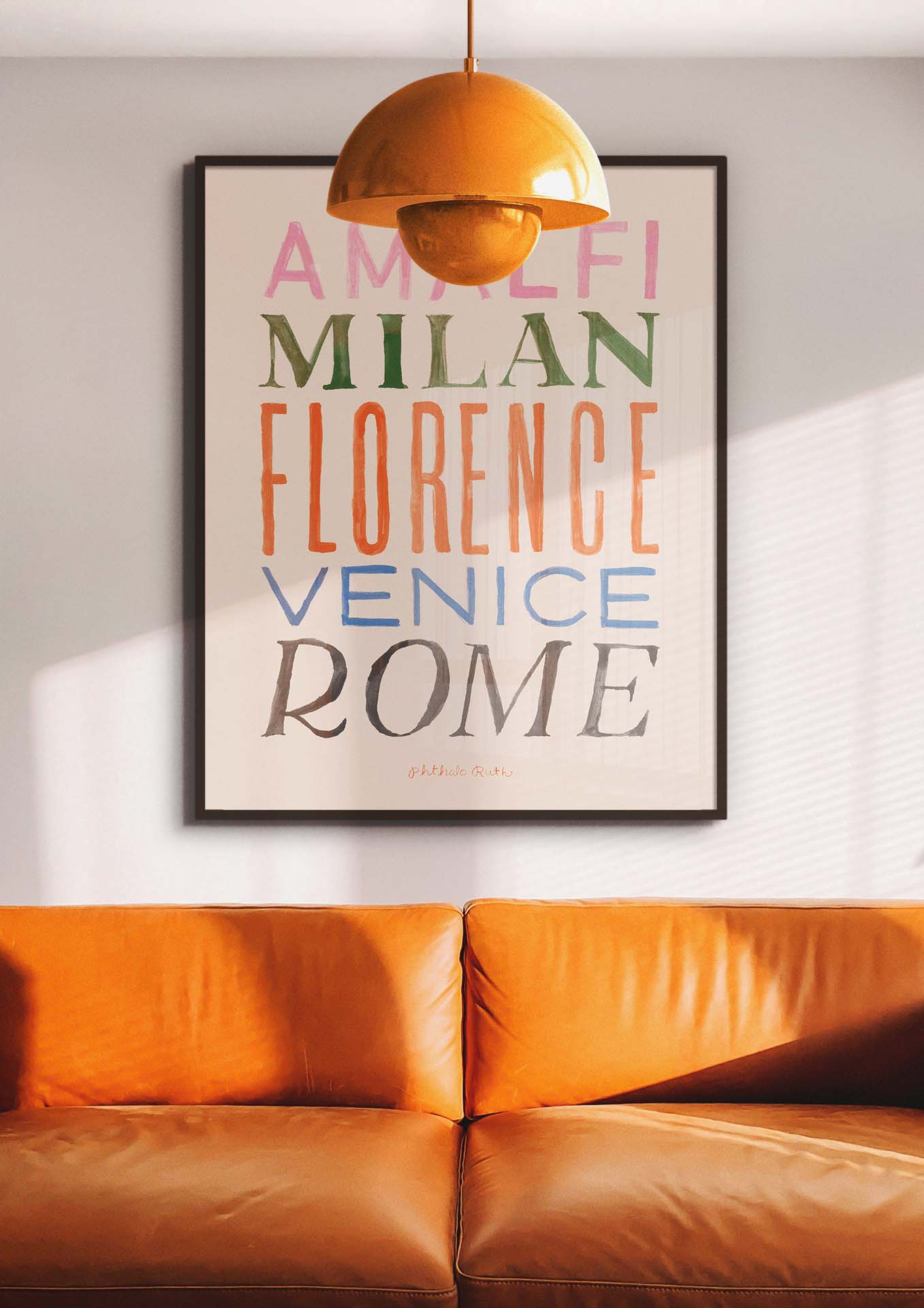 Italian Cities Poster