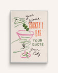 Cocktail Bar Custom Art Print