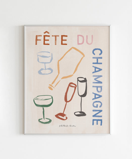 "Champagne Party" Art Print