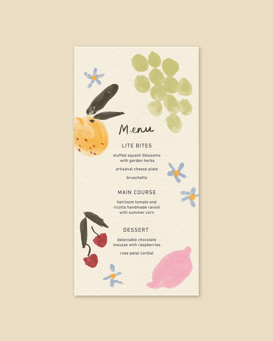 Fruity Tall Menu Template – Phthalo Ruth