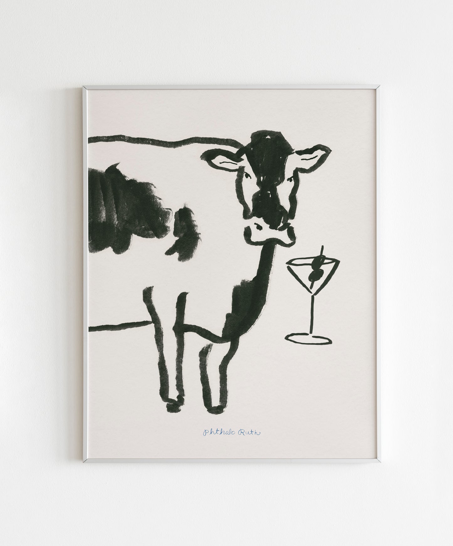 Moo-tini Art Print