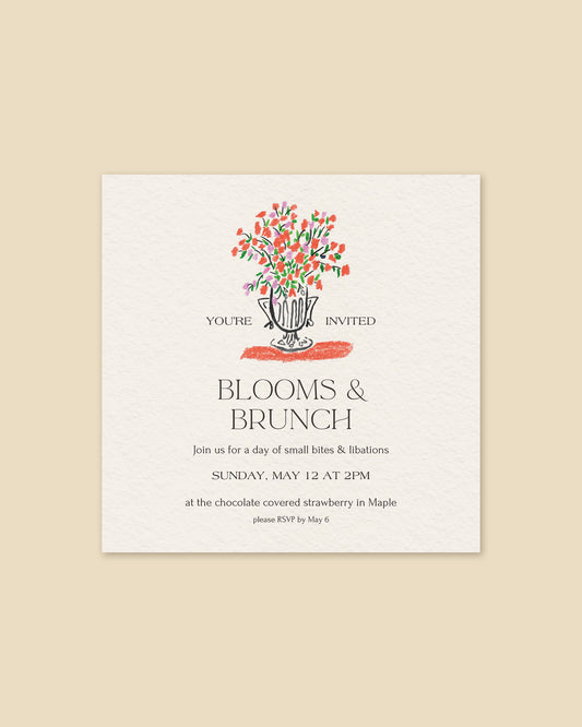 Friendly Floral Invitation Template