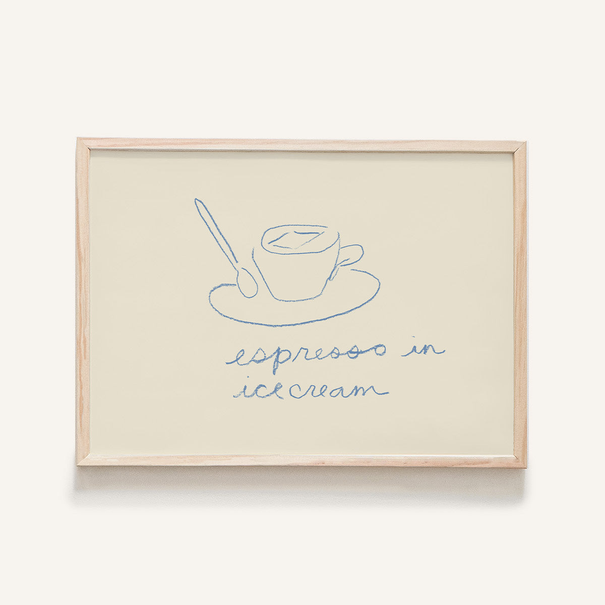 "Espresso in icecream" Mini Art Print