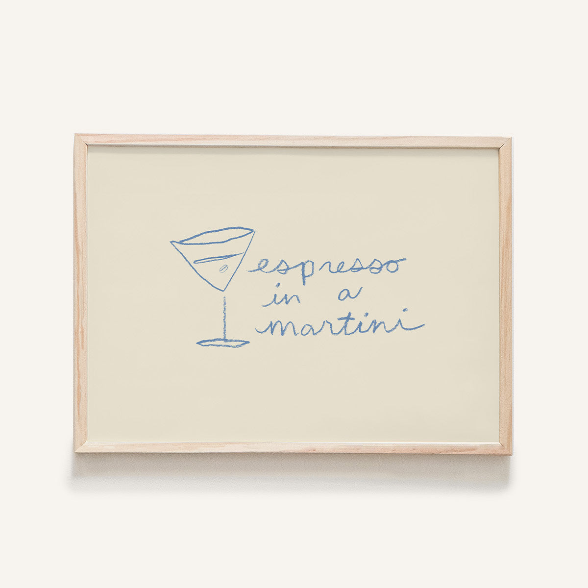 "Espresso in a Martini" Mini Art Print