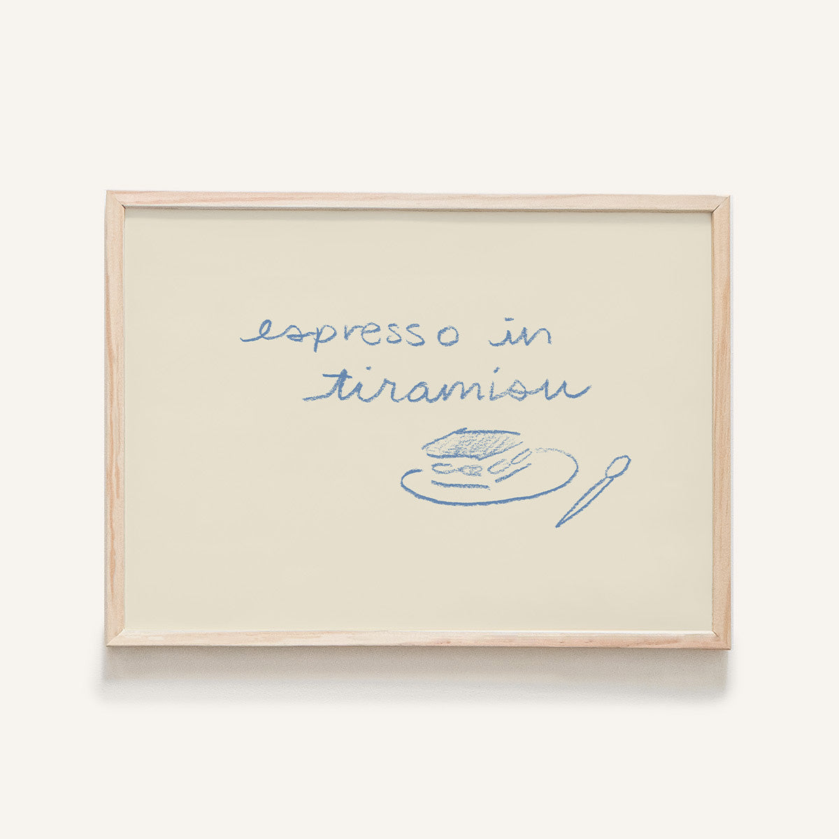 "Espresso in Tiramisu" Mini Art Print