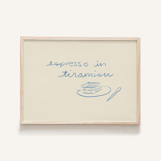 "Espresso in Tiramisu" Mini Art Print