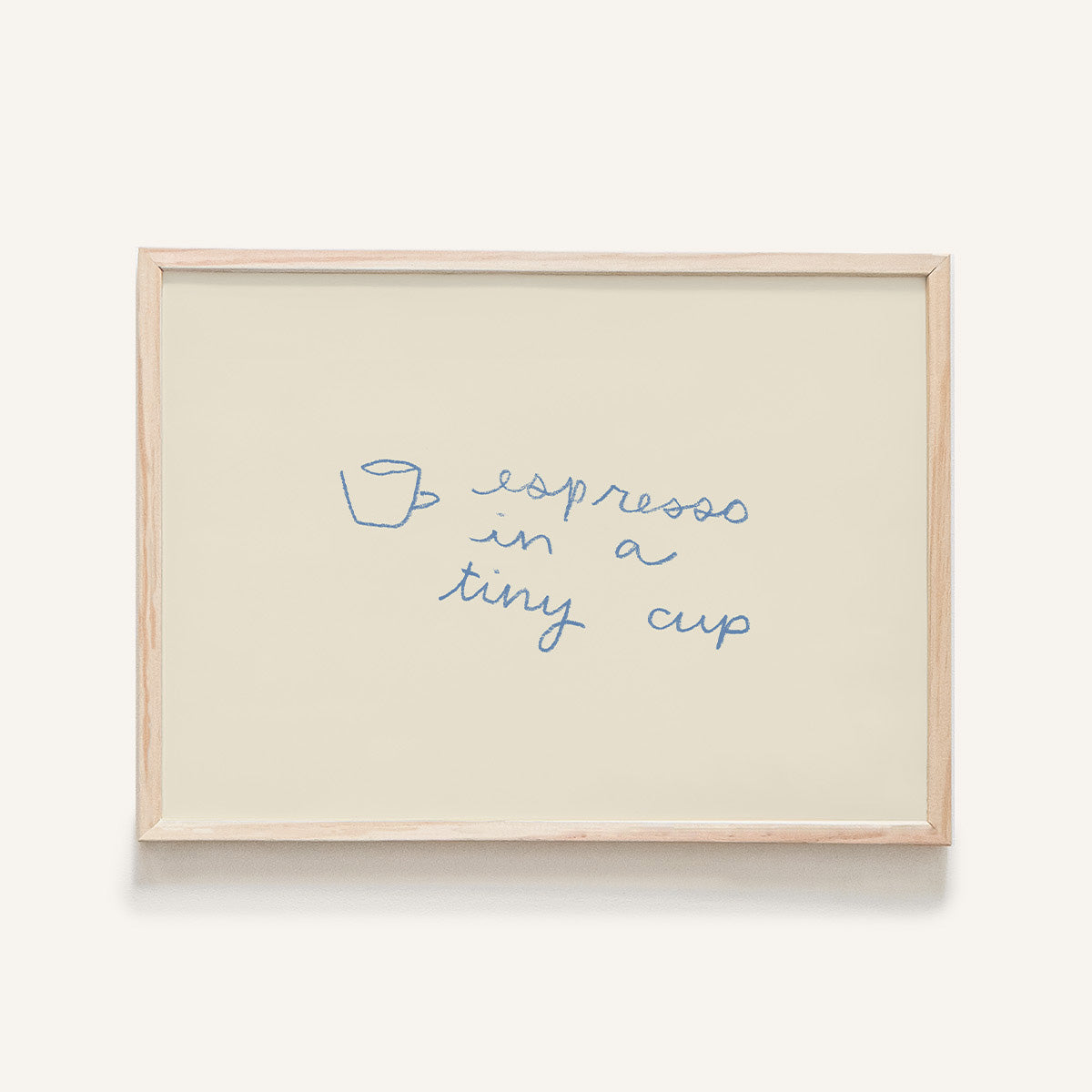"Espresso in a Tiny Cup" Mini Art Print