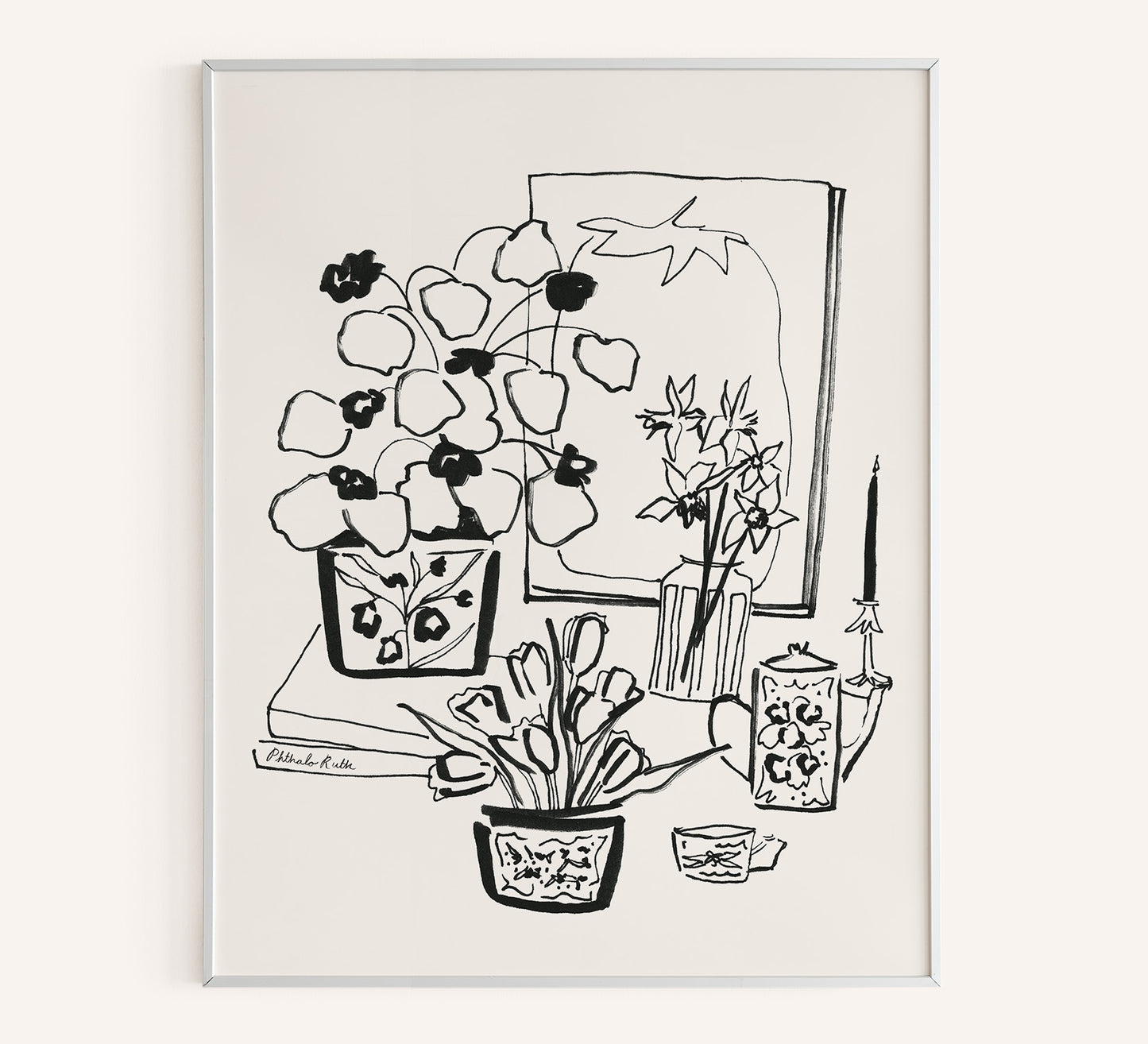 "Tomatoes, Tea, & Tulips" Art Print