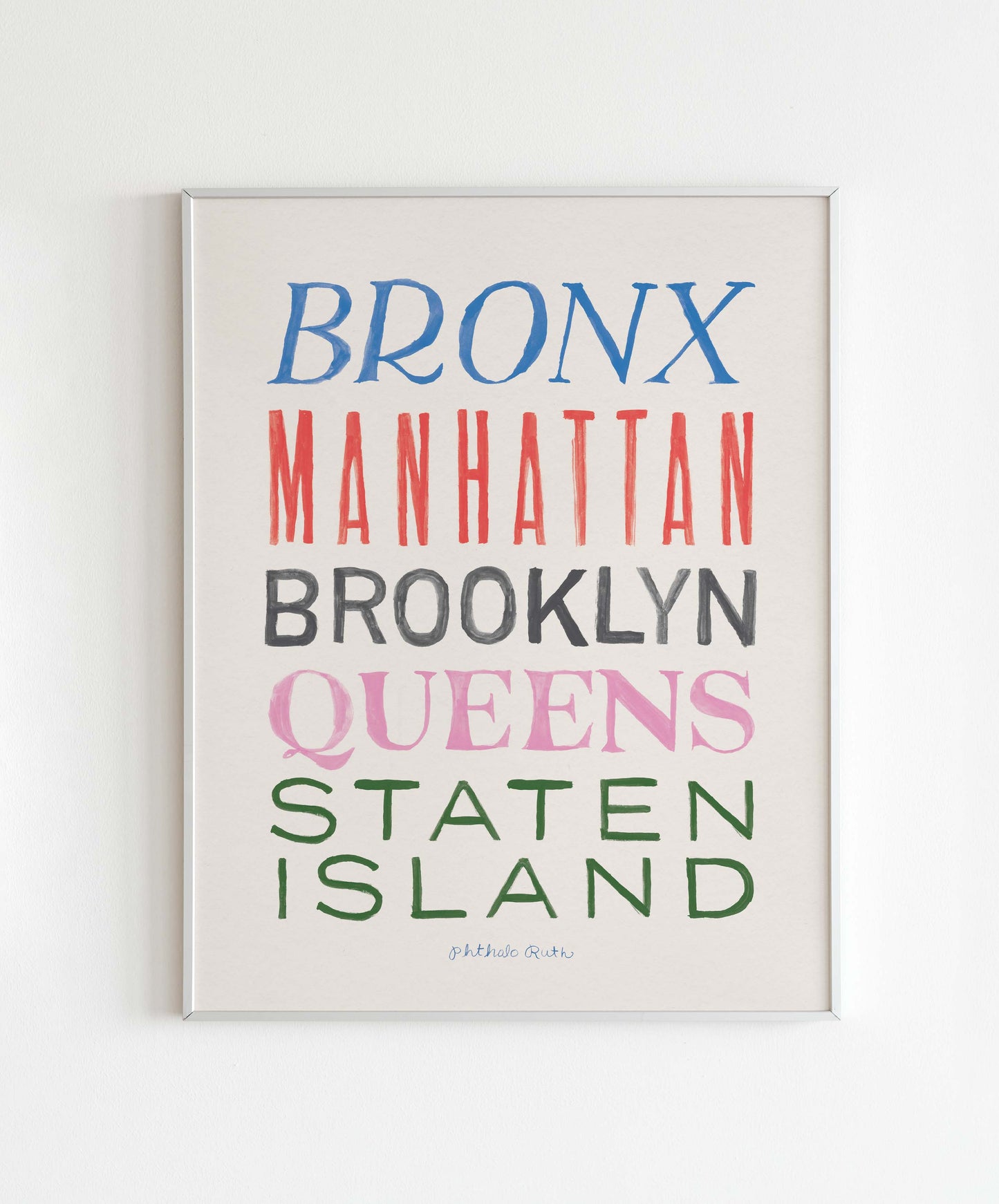 Boroughs of New York City Art Print
