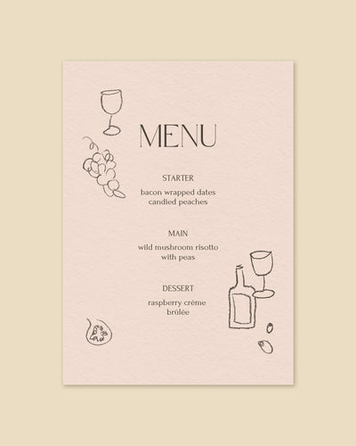 Fruits & Spirits Menu Template – Phthalo Ruth