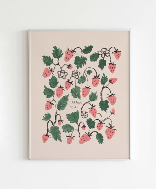Strawberries Art Print