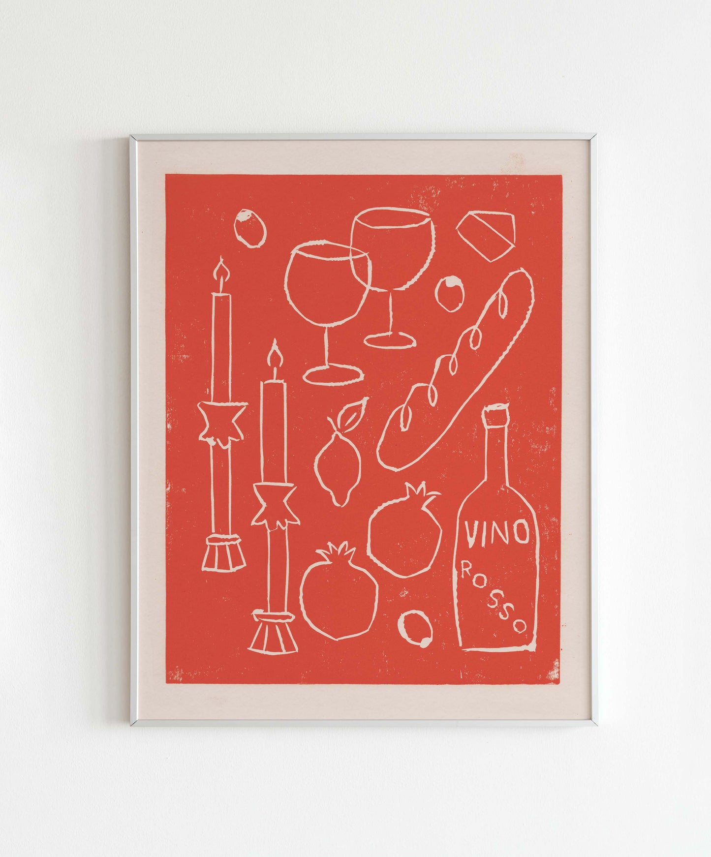 Vino Rosso Art Print