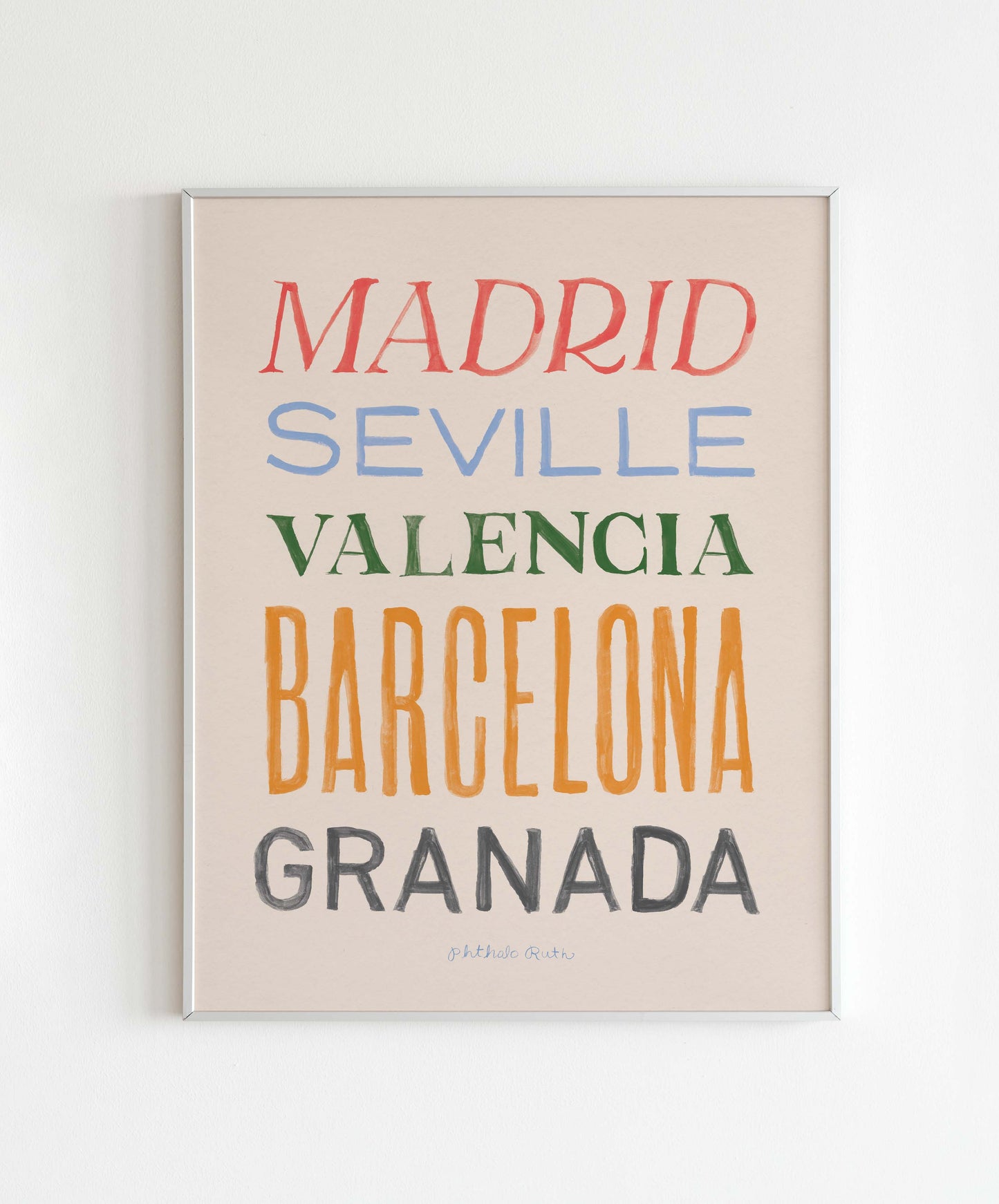 Spanish Cities Art Print